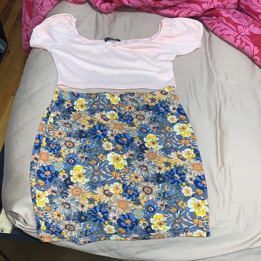 Crop Top & Skirt Set